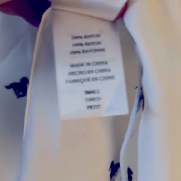 Rails Size  S Rocsi horse pattern button down shirt white, black - Picture 10 of 14